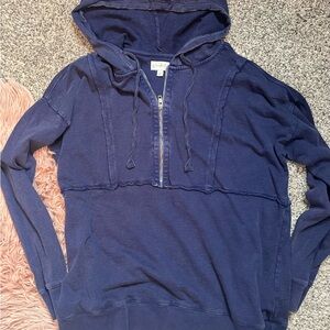 Wonderly Men's Deep Blue Zip-Up Sweater